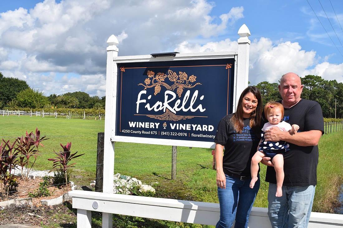 Kristin and John Hokanson with the daughter Madison have taken ownership of Fiorelli Winery and Vineyard.