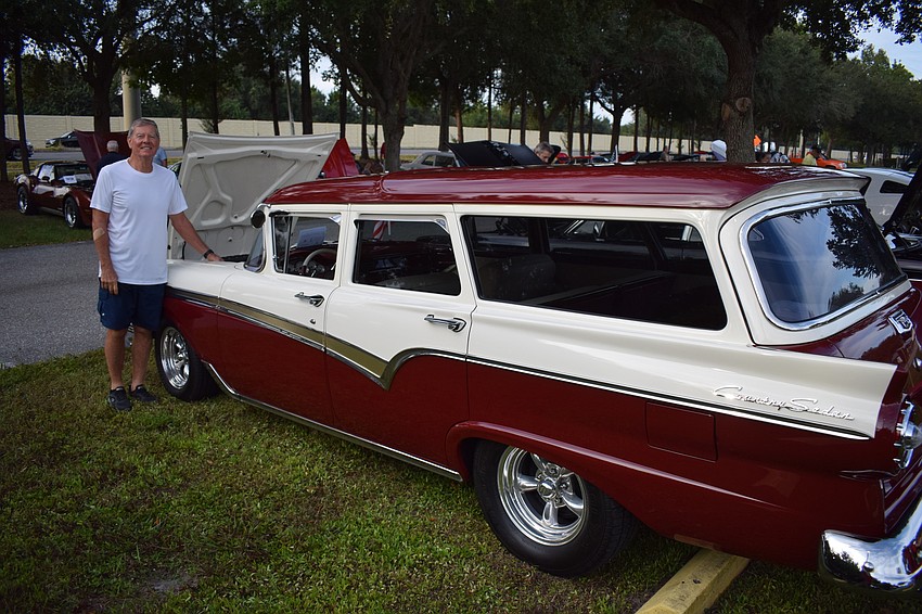 Despite its show quality, Nokomis' Larry Slevin drives his 1957 Ford Country Sedan often.