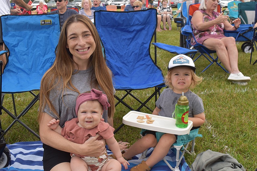 Jenni Ross brought her children Smith Ross (right, age 2) and Aubrie Ross (6 months) to their first performance of The Legend of Sleepy Hollow.