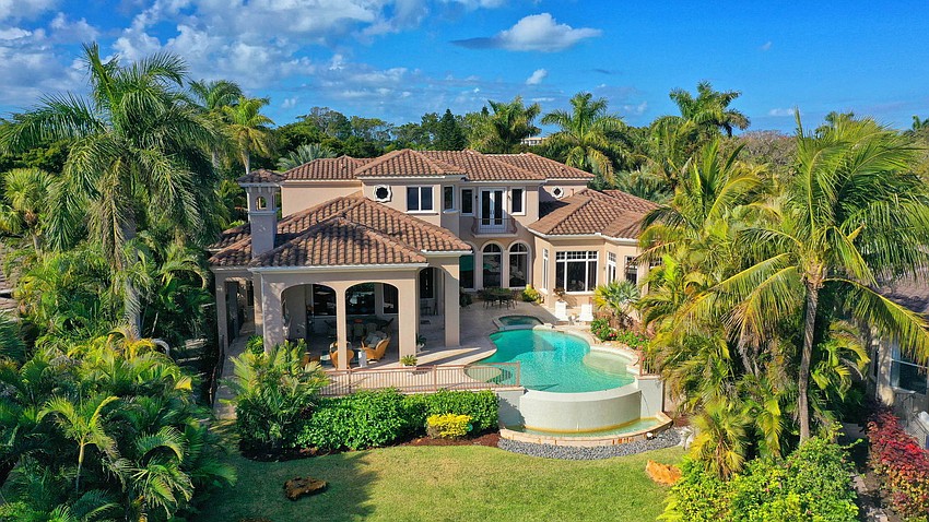 Built in 2008, the home at 500 Harbor Point Road has four bedrooms, four-and-two-half baths, a pool and 6,556 square feet of living area.