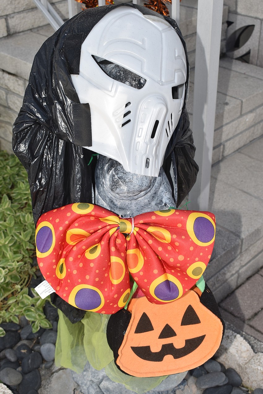 The manatee at 96 in Gulf Shores dressed up for Halloween too.