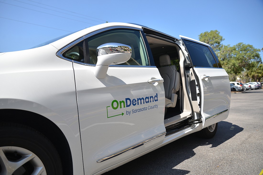 SCAT launched its new mobility-on-demand service on June 1. Photo provided by Sarasota County.