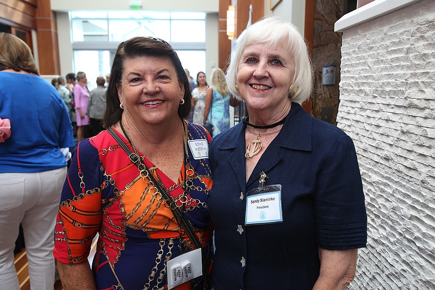 Bonnie Wiedeman and president Sandy Slaminko