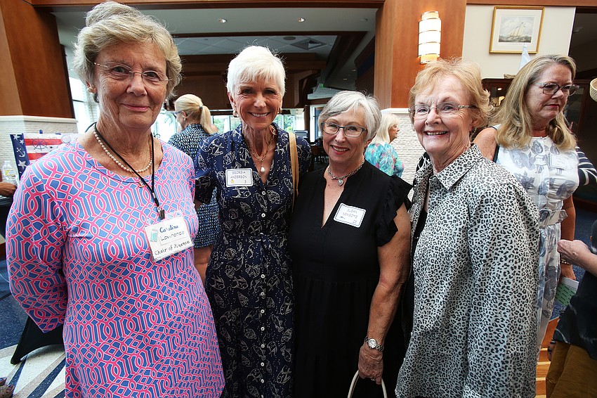 Caroline Lawrence, Georgia Anderson, Susan Newsome and Carol Williams