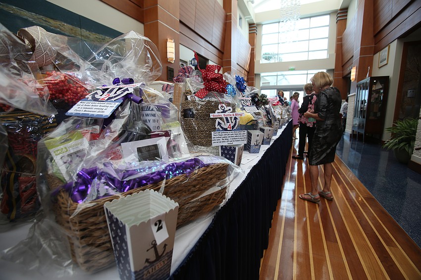 Guests spent time bidding on silent auction items.