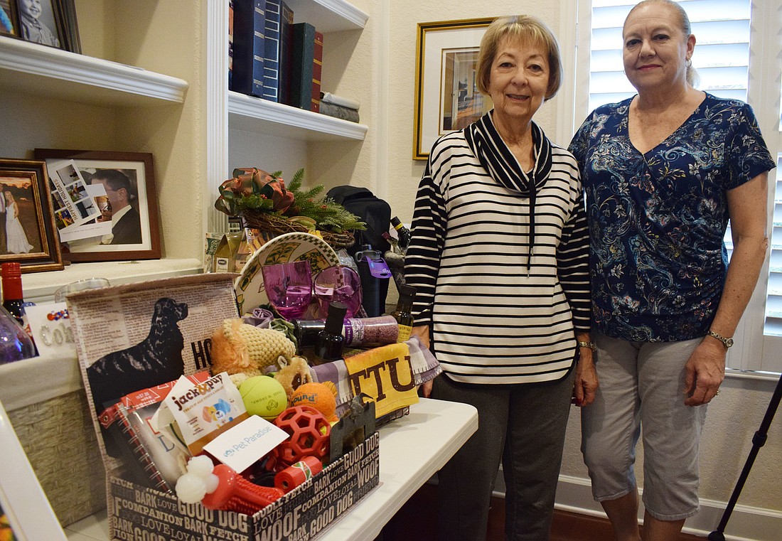 Laura Bryg and Judy Kovaleski-Swartz, who are Waterlefe residents and co-chairs of the raffle committee, say the raffle raises money to donate to the arts programs at Freedom Elementary School and Carlos E. Haile Middle School.