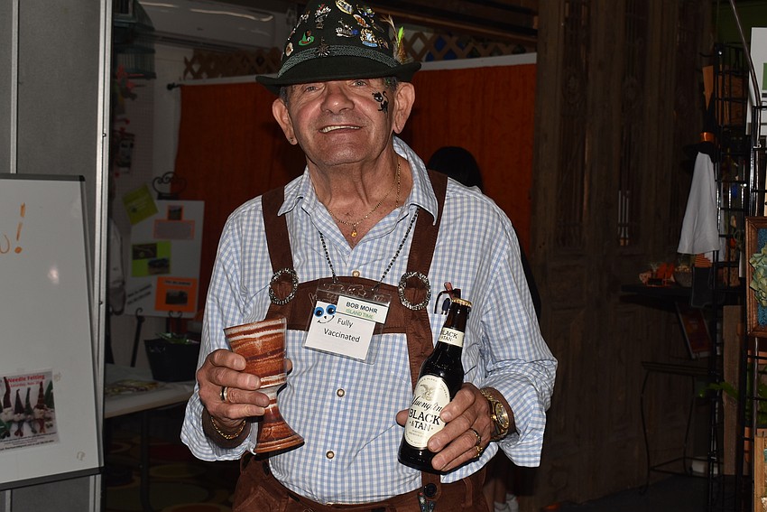 Bob Mohr put on his lederhosen for Halloween.