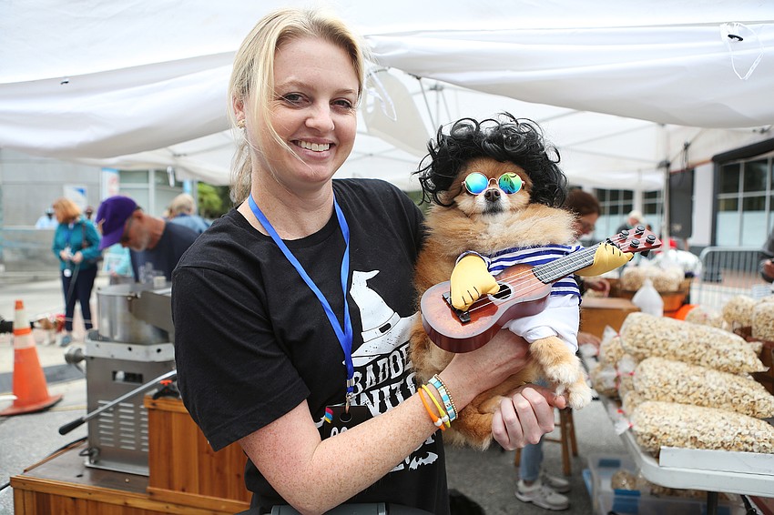 Kim Couts and Andi, the rock star