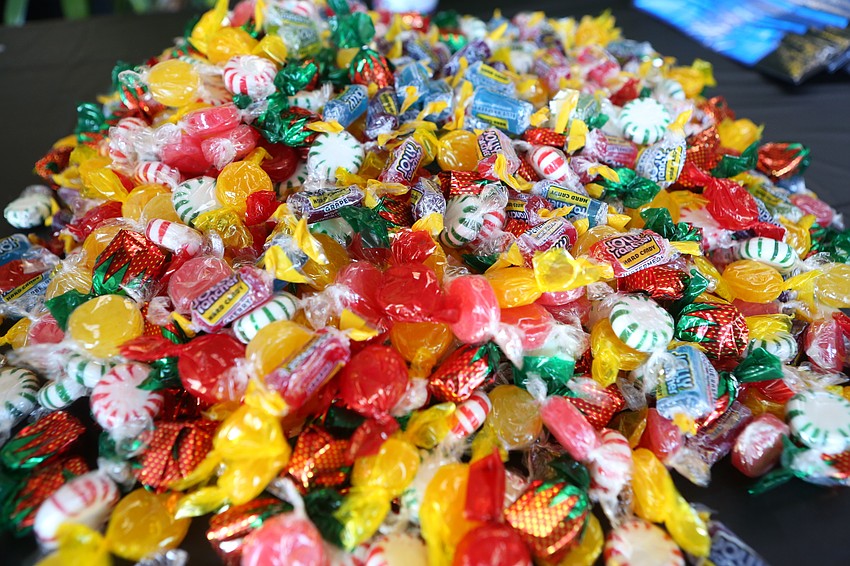 Families picked up plenty of candy.