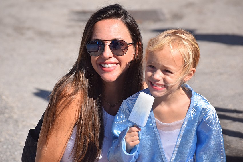Lakewood Ranch's Erin Zaller says anytime is good for ice cream and her daughter, 3-year-old Emerson Zaller, agrees.