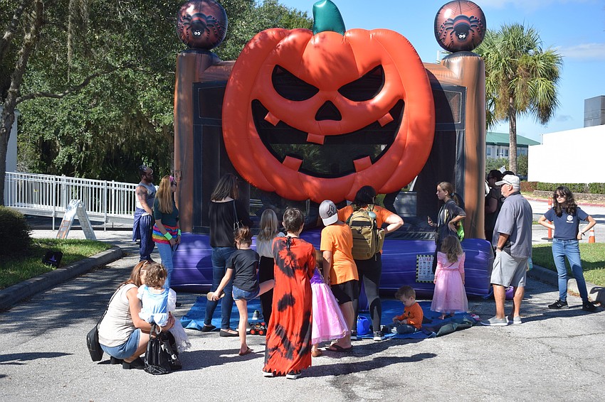 A bounce house was among the Boo Fest offerings.