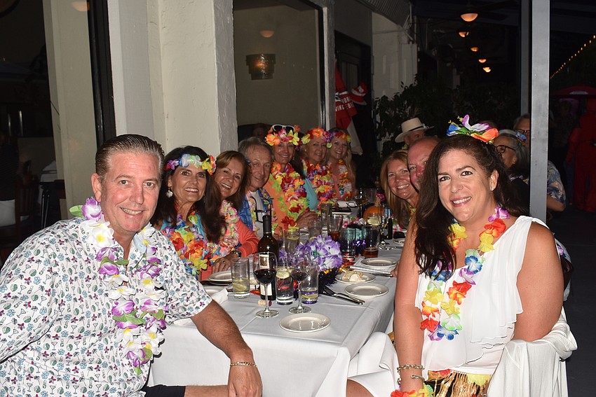 Diners at Crab and Fin dressed up, but stayed in one place to get their treats.