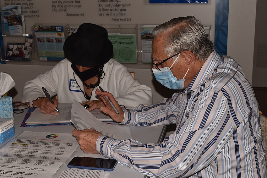 Barbara Pressman and Allan Goldfarb welcomed diners.