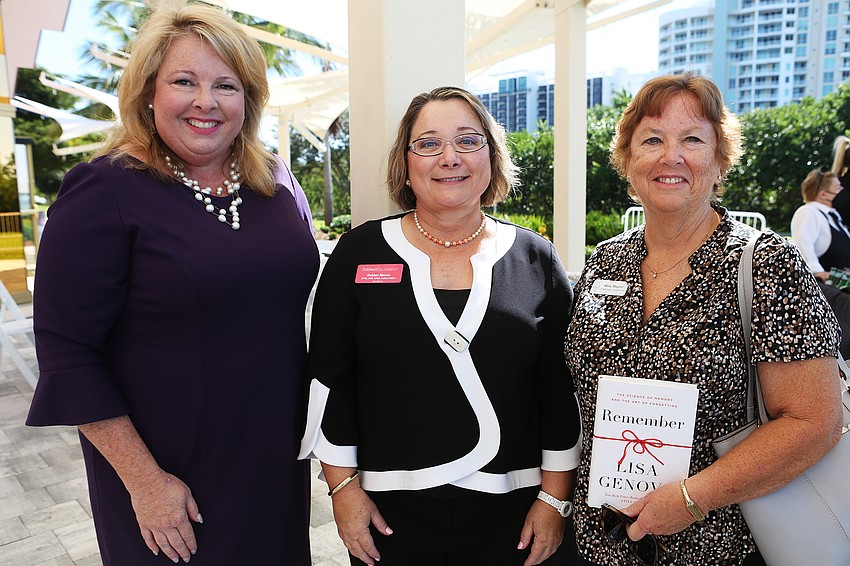 Marlo Turner, Tidewell Foundation president Debbie Mason and Molly Maginn