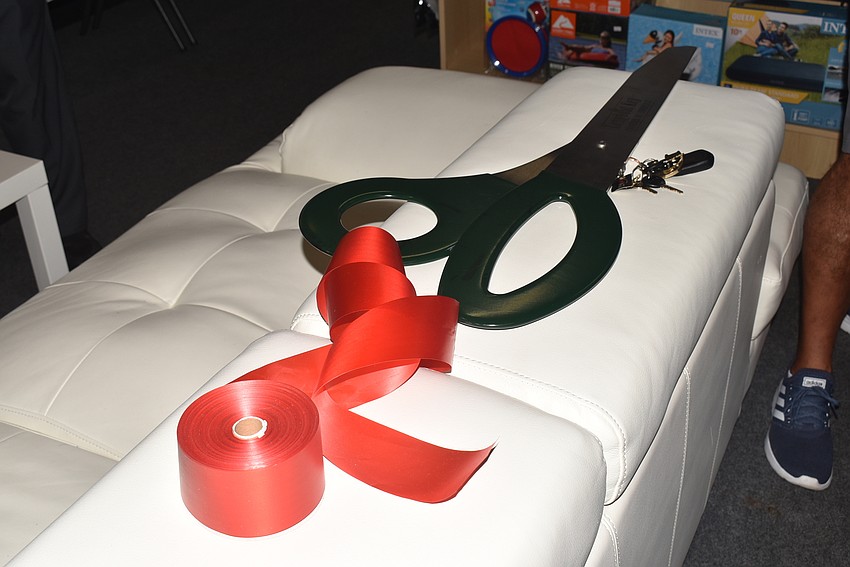 Mayor Ken Schneier did the ribbon-cutting honors.