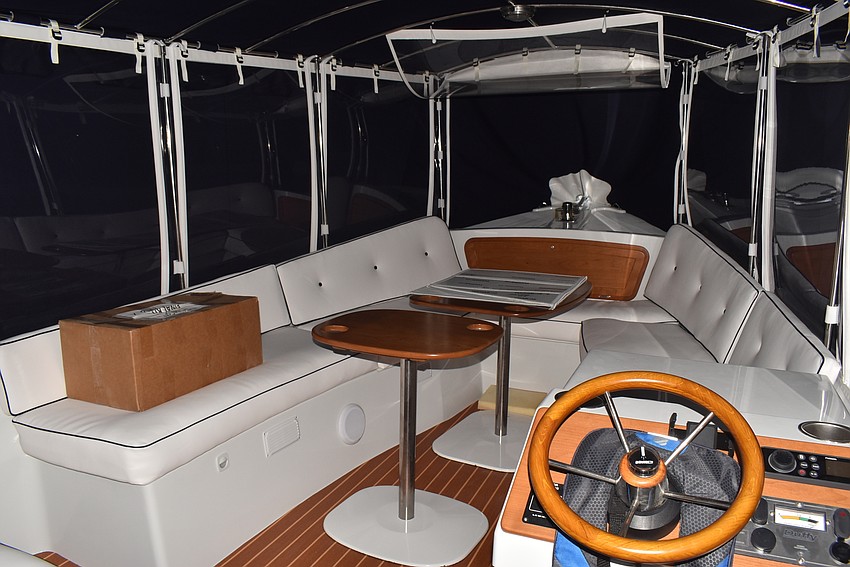 The Duffy 22 Suncruiser is quiet on the water.