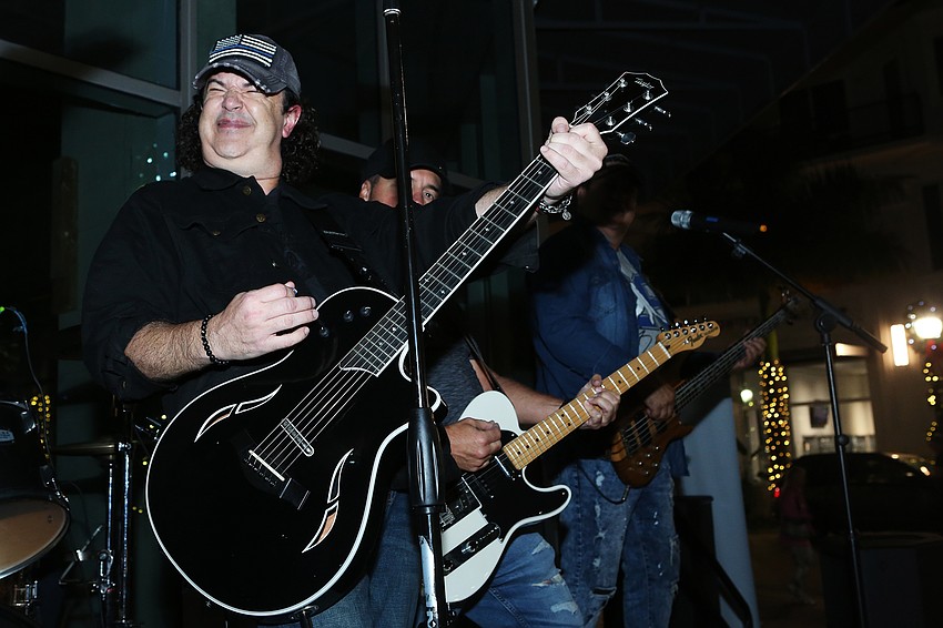 The Highway 75 band rocks out.