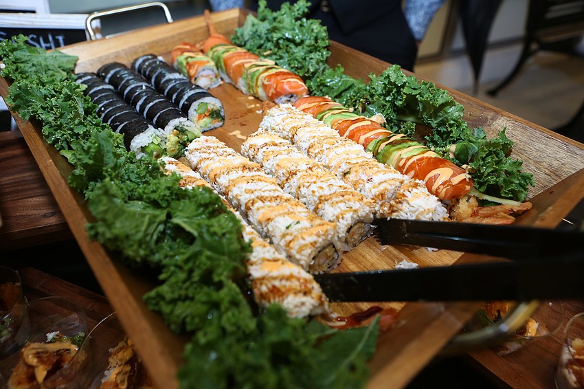 Tsunami sushi had food pickup.