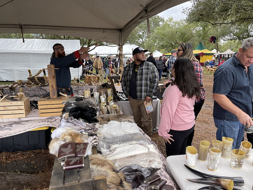 Fairgoers had their chance to grab all kinds of different handmade souvenirs from vendors scattered all throughout the Woods of Mallaranny on Saturday.