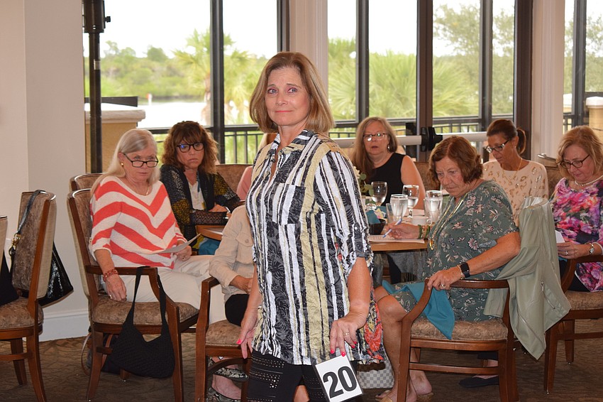 Amber Browne models a fashion by P.J.'s Boutique of Sarasota.