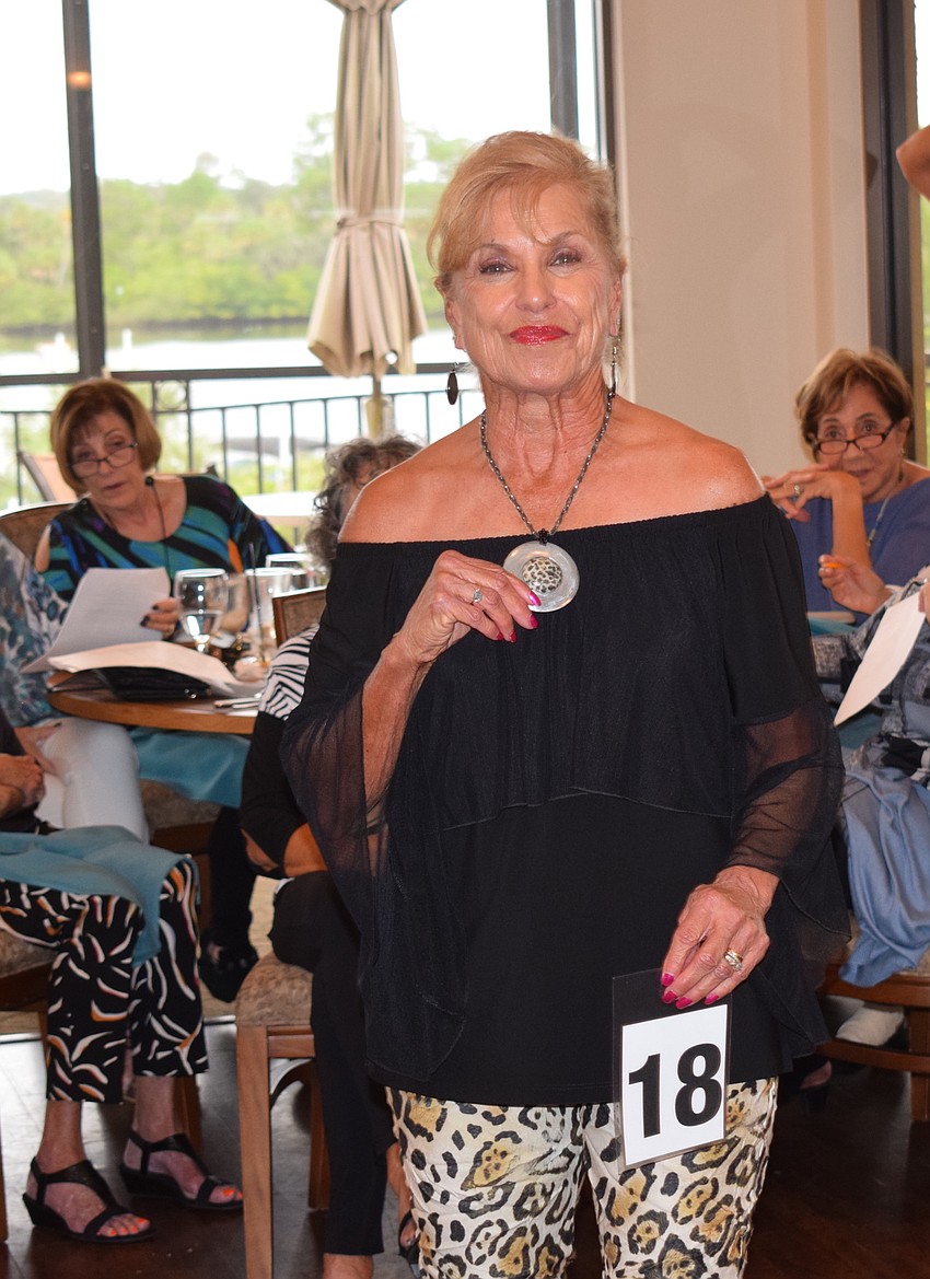 Pauline Tierno shows off some bling on her tour.