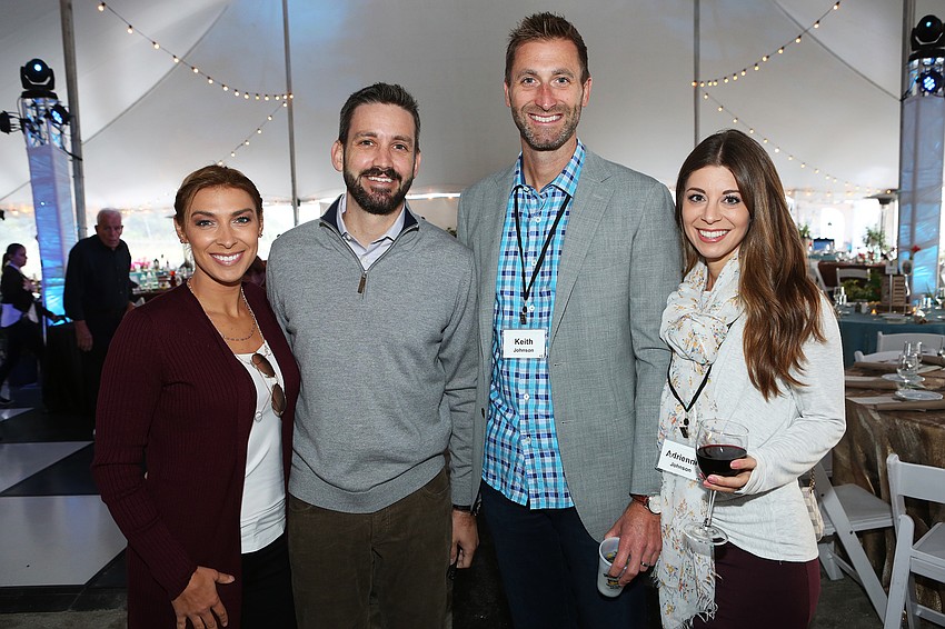 Brooke and Brad Glover with Keith and Adrienne Johnson