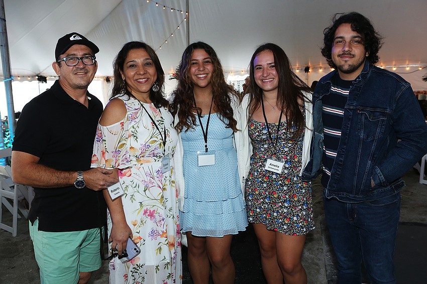Robert, Eclesia and Sarah Tavares, Amelia Dellamano with Levi Tavares