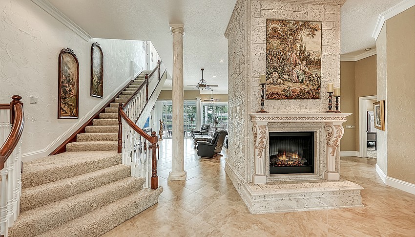 Ceilings were built to 12 foot heights.