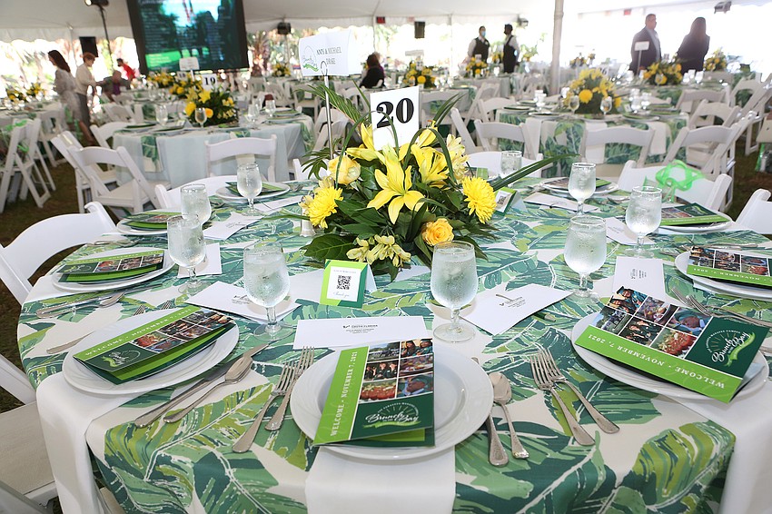 Guests eventually settled into their seats for the program.