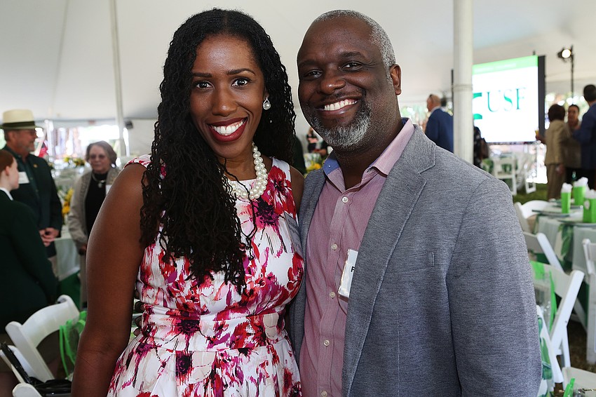 Elizabeth Hordge-Freeman with McArthur Freeman