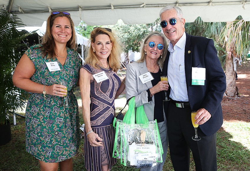 Sara Riley and Katherine Harris with Sally and Rick Piccolo