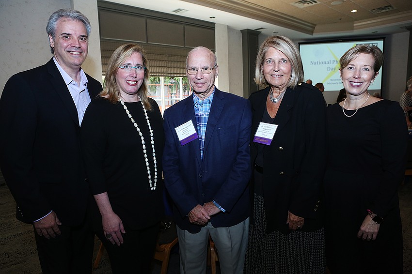 Rob and Jennifer Rominiecki with Dr. Joel Morgan Roth, Dr. Gail Morganroth and Wendy Deming