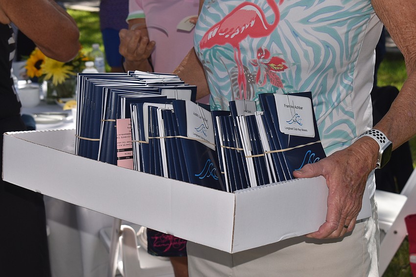 Members got their nametags and calendars for the rest of the year.