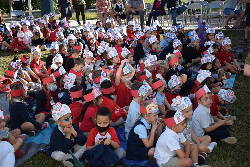 Rowlett Academy students enjoy a special Veterans Day ceremony Nov. 10 at the school.
