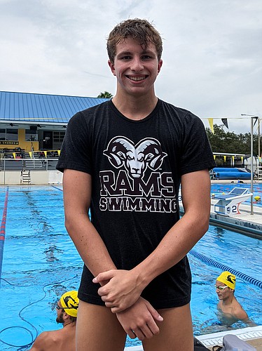 Riverview senior Liam Custer is seeded first in the 200 individual medley (1:52.56) and third in the 500 freestyle (4:33.88) at the state meet.
