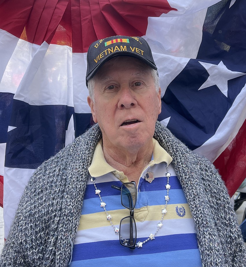 Vietnam veteran Bob Steele was one of many veterans honored during the November 10 Veterans Day celebration at The Sheridan in Lakewood Ranch.