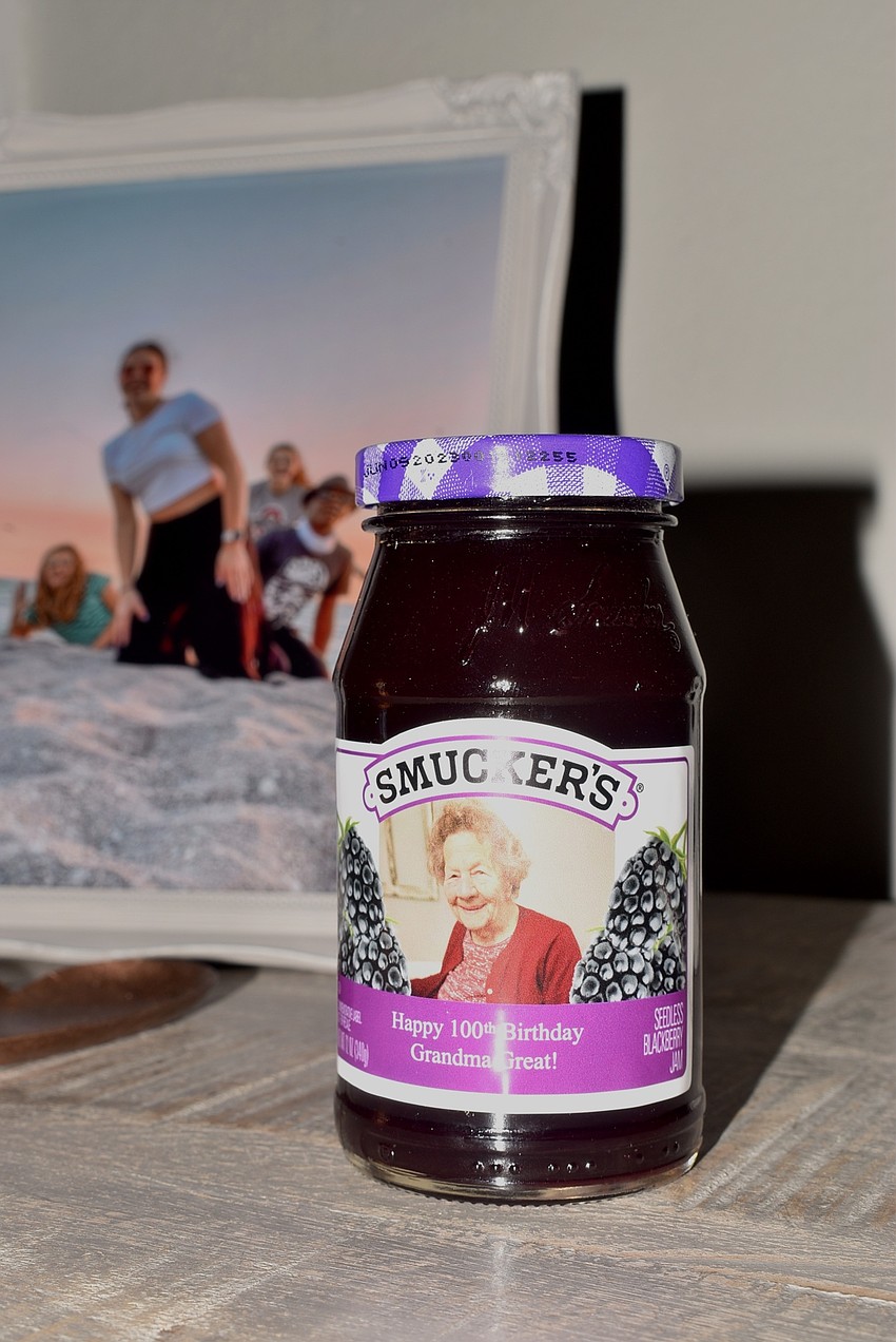 The family had a customized Smucker's jar for Clark's big day.