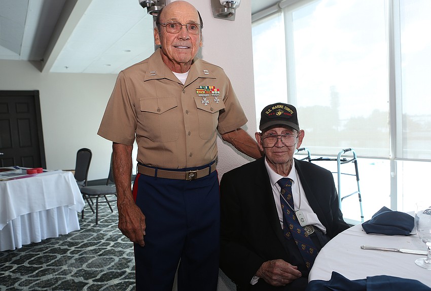 Tom Smith and World War II veteran Bill Burchette