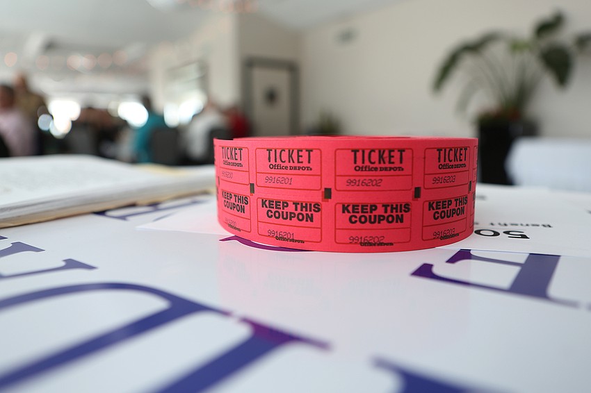 Many veterans pitched in for a 50/50 raffle.