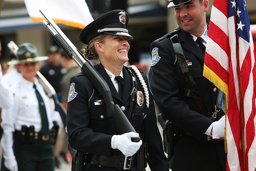 Sarasota police officers helped lead the parade.