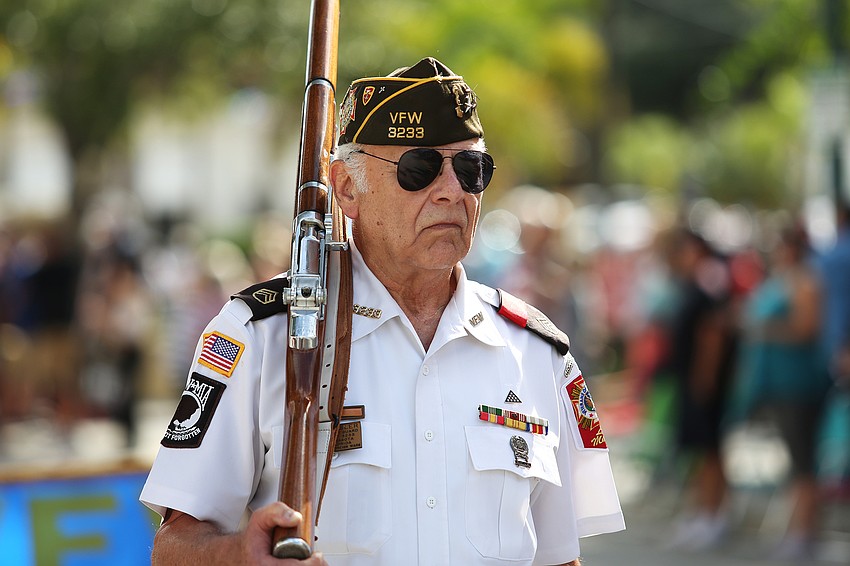 Veterans and supporters made up the parade.