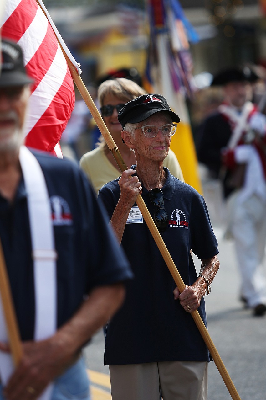 Veterans and supporters made up the parade.