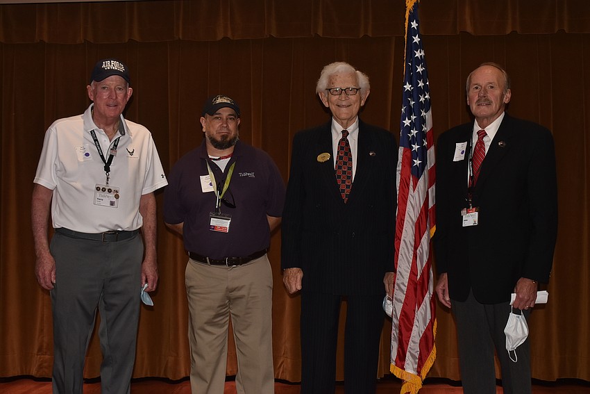 Veterans and Tidewell associates Terry Purcell, Brian Preston, Carl Denney and John Joly
