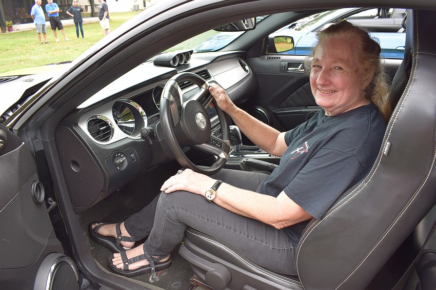 Norma Fender of East County says the key to keeping a show car clean is to just 