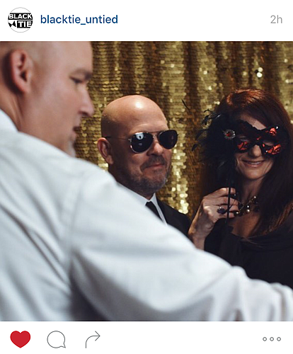 Guests enjoy some photobooth fun at the Opera Gala.