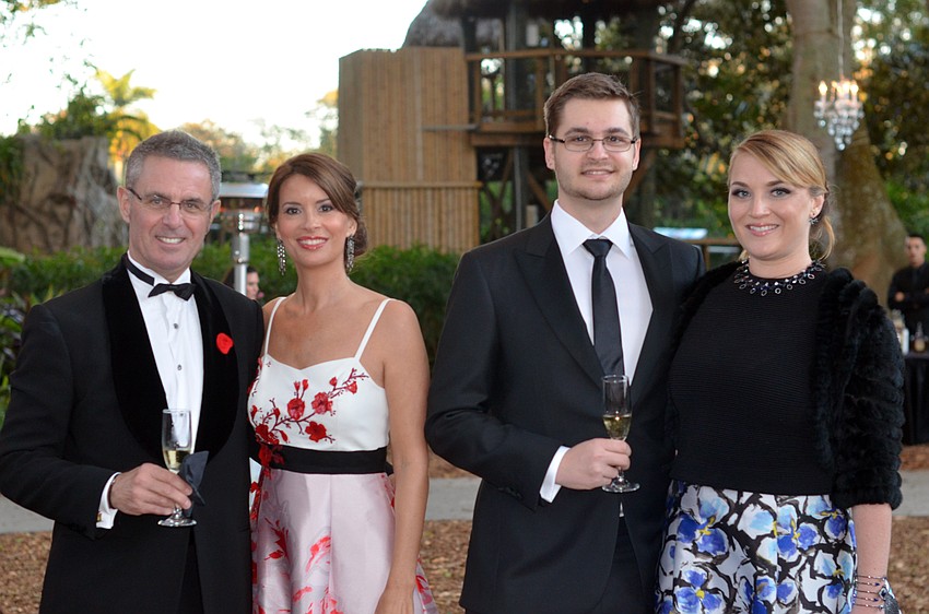 Dr. Kelvin and Margie Cooper with Keith Caulkins and Katie McCue