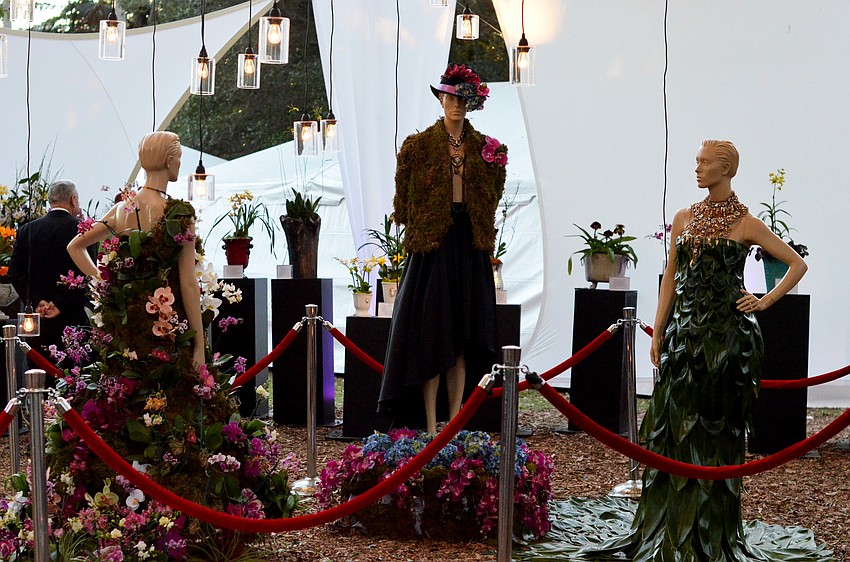 Living gowns created by Roger Capote