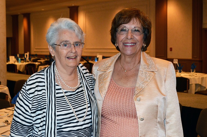 Guild President Nancy Sweeney with Fashion Show and Luncheon Chairwoman Eleanor Villardi