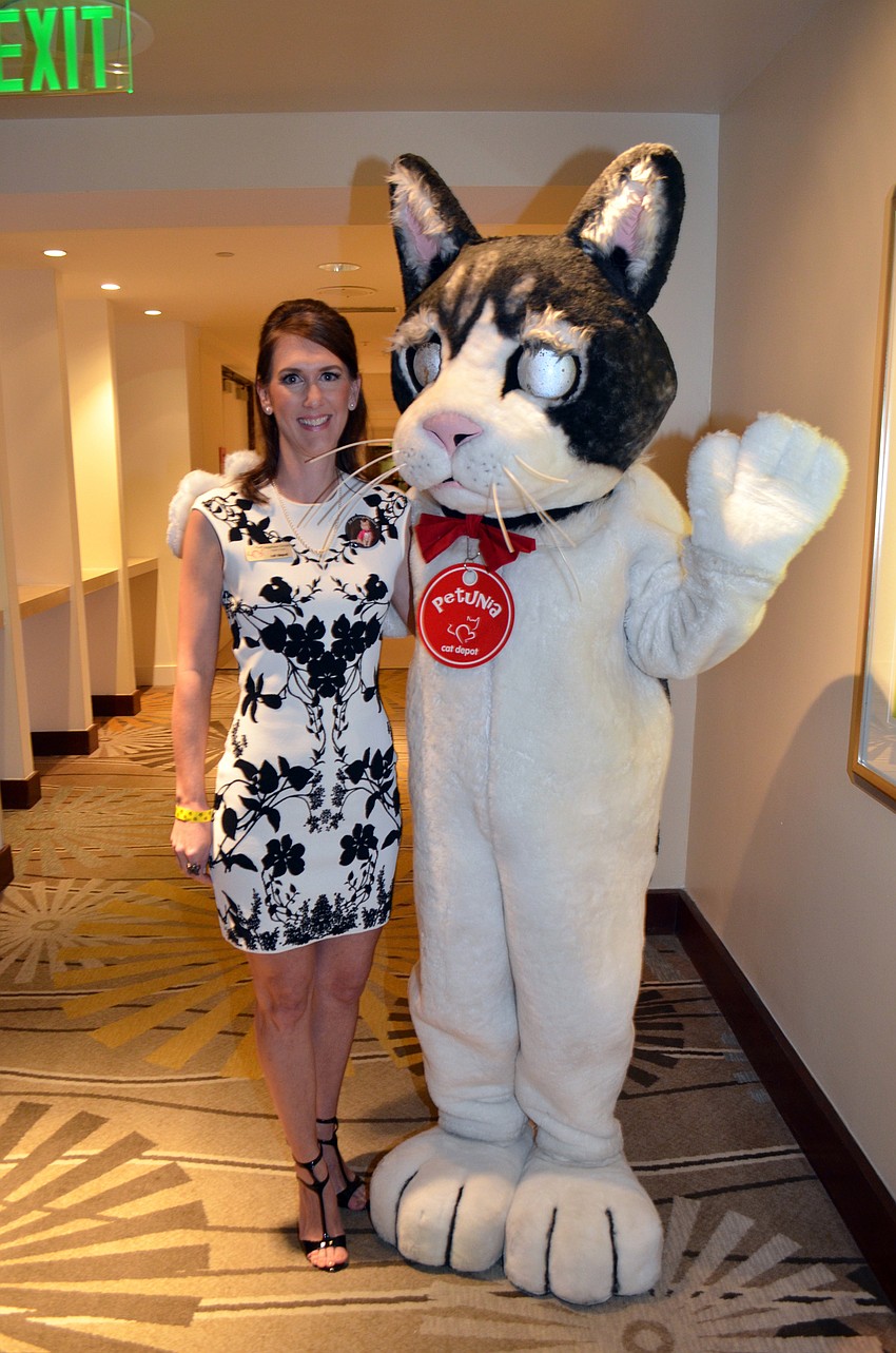 Chairwoman Angelique Chromy with Petunia