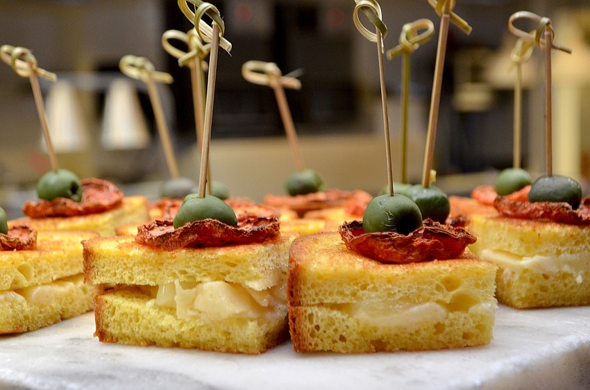 Guests enjoyed grilled cheeses and other light bites at the Asolo Gala After Party